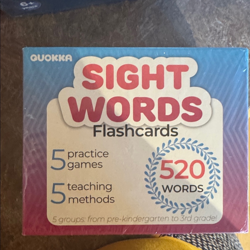 Sight Words Flashcards for Kids - Multicolor
